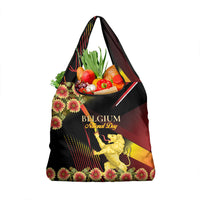 Belgium National Day Grocery Bag Rampant Lion Gaillardia Heritage Pride
