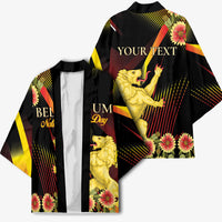 Personalized Belgium National Day Kimono Rampant Lion Gaillardia Heritage Pride
