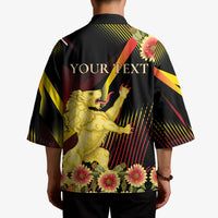 Personalized Belgium National Day Kimono Rampant Lion Gaillardia Heritage Pride