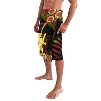 Personalized Belgium National Day Lavalava Rampant Lion Gaillardia Heritage Pride