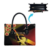 Belgium National Day Leather Bag Rampant Lion Gaillardia Heritage Pride