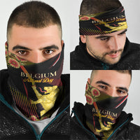 Belgium National Day Neck Gaiter Rampant Lion Gaillardia Heritage Pride