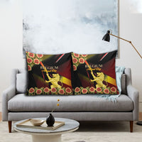 Belgium National Day Pillow Cover Rampant Lion Gaillardia Heritage Pride