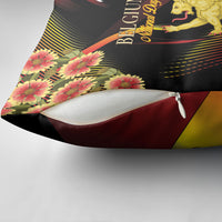 Belgium National Day Pillow Cover Rampant Lion Gaillardia Heritage Pride