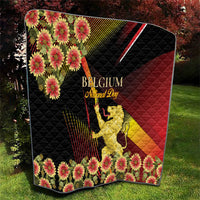 Belgium National Day Quilt Rampant Lion Gaillardia Heritage Pride
