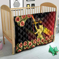 Belgium National Day Quilt Rampant Lion Gaillardia Heritage Pride
