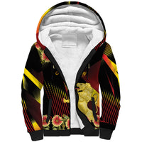 Personalized Belgium National Day Sherpa Hoodie Rampant Lion Gaillardia Heritage Pride