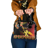 Belgium National Day Shoulder Handbag Rampant Lion Gaillardia Heritage Pride