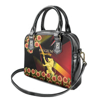 Belgium National Day Shoulder Handbag Rampant Lion Gaillardia Heritage Pride