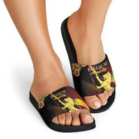 Belgium National Day Slide Sandals Rampant Lion Gaillardia Heritage Pride