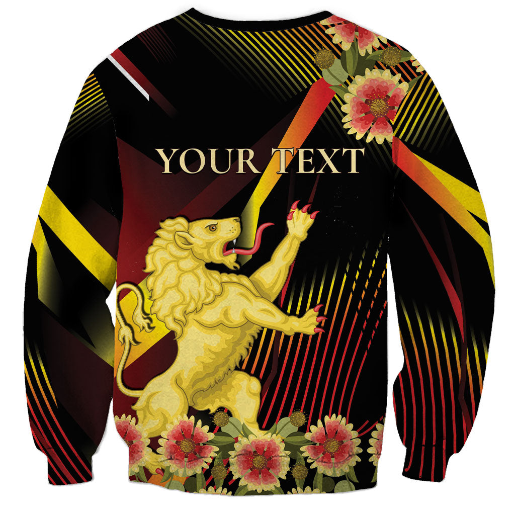 Personalized Belgium National Day Sweatshirt Rampant Lion Gaillardia Heritage Pride