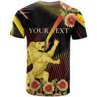Personalized Belgium National Day T Shirt Rampant Lion Gaillardia Heritage Pride