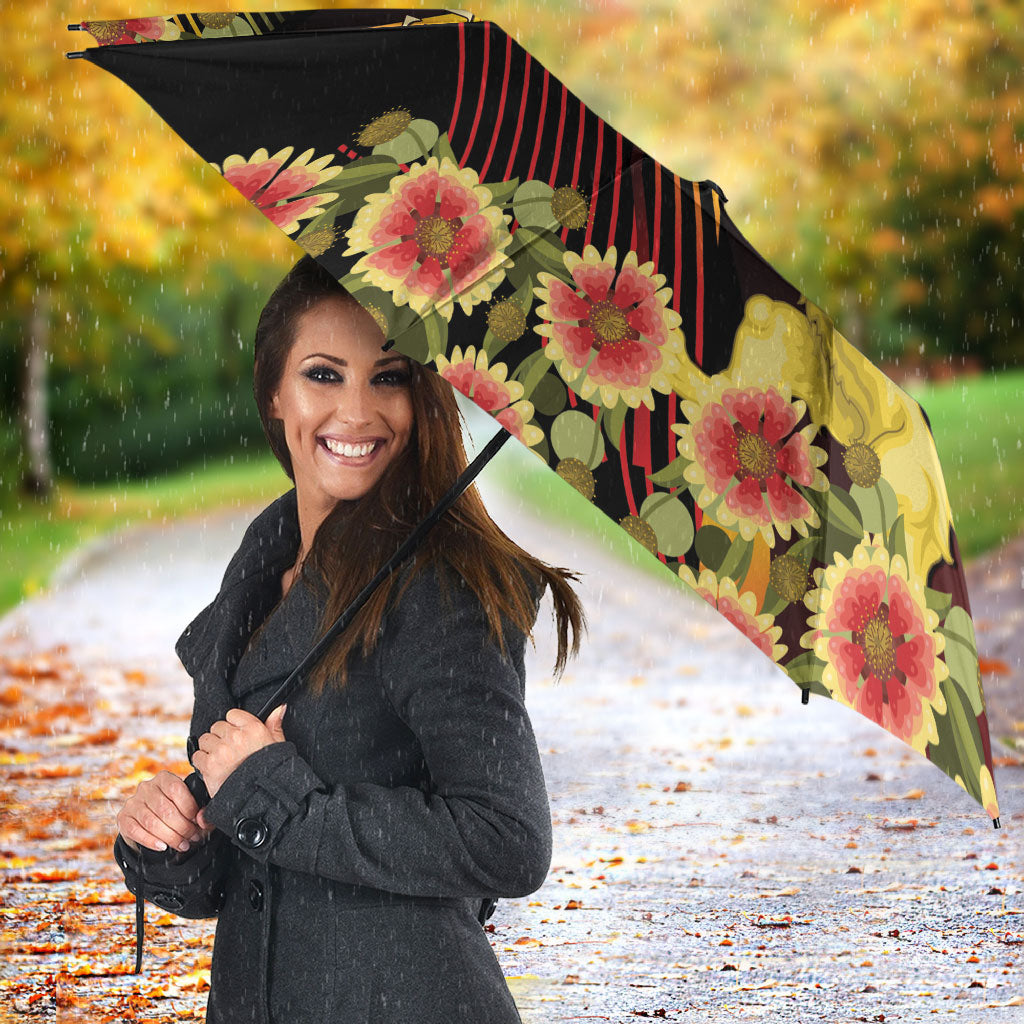 Belgium National Day Umbrella Rampant Lion Gaillardia Heritage Pride