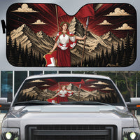 Switzerland National Day Auto Sun Shade Helvetia Alps Heritage Pride