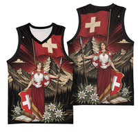 Switzerland National Day Basketball Jersey Helvetia Alps Heritage Pride