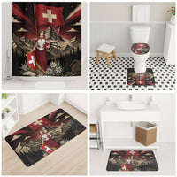 Switzerland National Day Bathroom Set Helvetia Alps Heritage Pride
