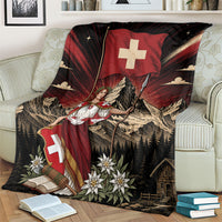 Switzerland National Day Blanket Helvetia Alps Heritage Pride