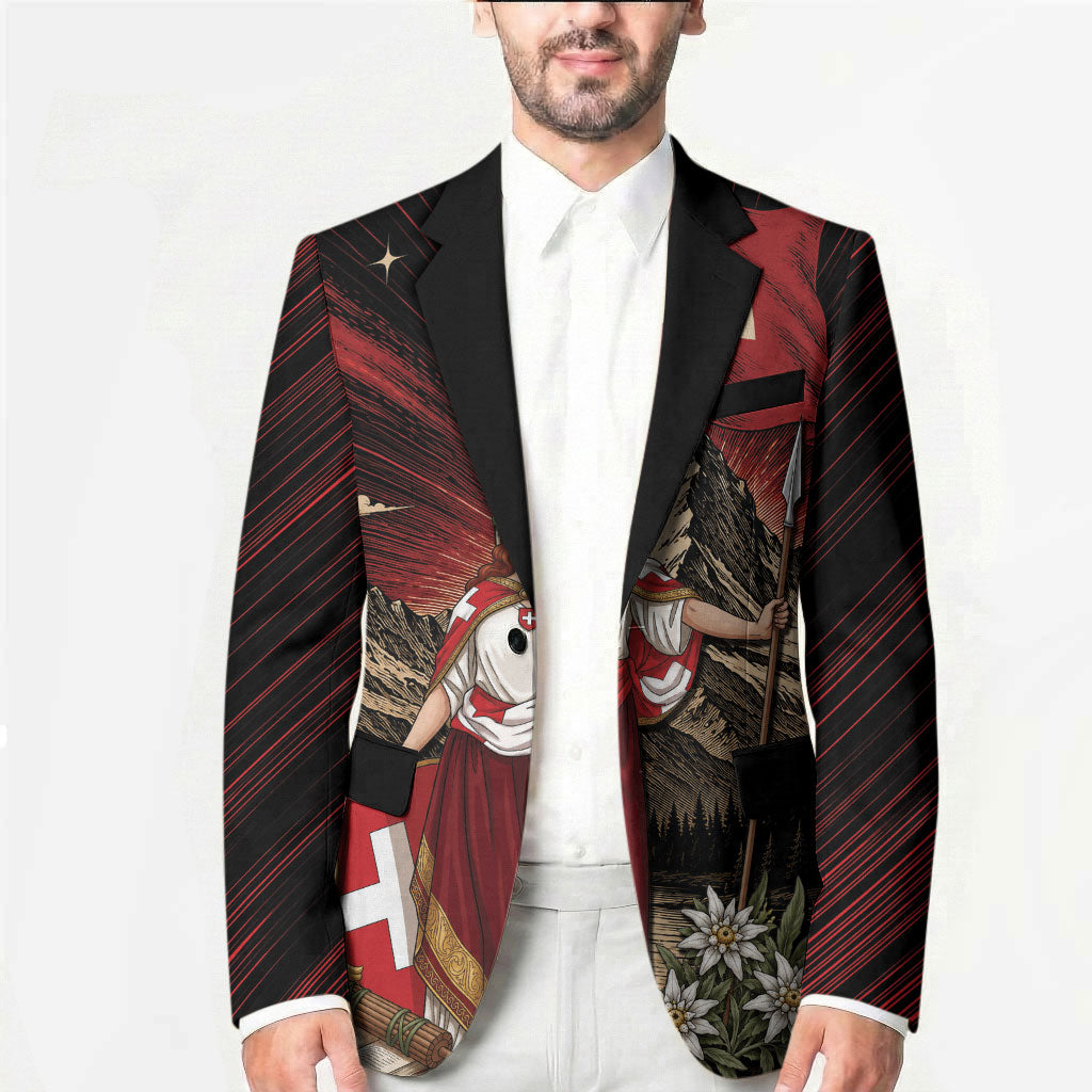 Switzerland National Day Blazer Helvetia Alps Heritage Pride
