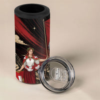 Switzerland National Day 4 in 1 Can Cooler Tumbler Helvetia Alps Heritage Pride