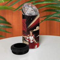 Switzerland National Day 4 in 1 Can Cooler Tumbler Helvetia Alps Heritage Pride