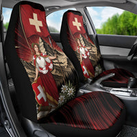 Switzerland National Day Car Seat Cover Helvetia Alps Heritage Pride
