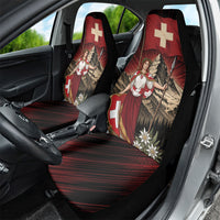 Switzerland National Day Car Seat Cover Helvetia Alps Heritage Pride