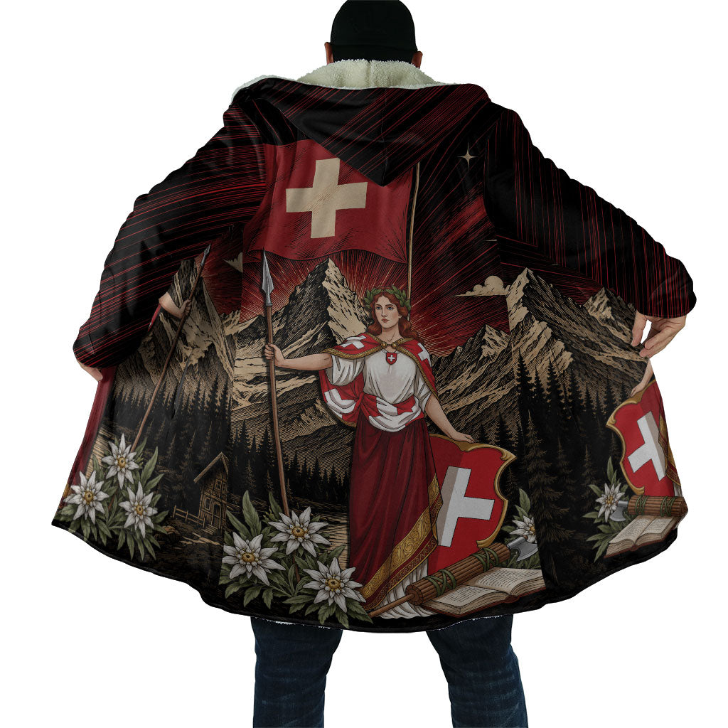 Switzerland National Day Cloak Helvetia Alps Heritage Pride