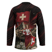 Switzerland National Day Hockey Jersey Helvetia Alps Heritage Pride