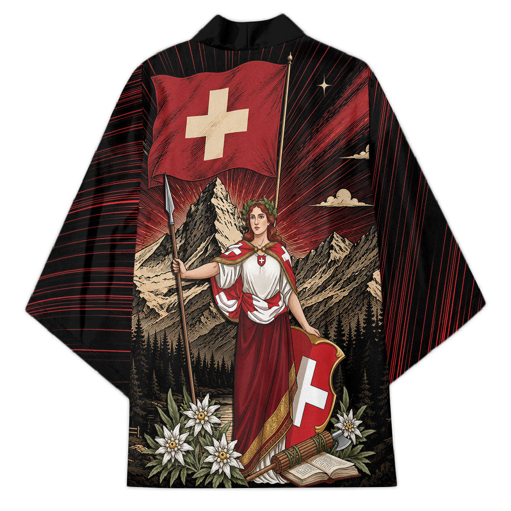 Switzerland National Day Kimono Helvetia Alps Heritage Pride
