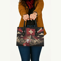 Switzerland National Day Leather Bag Helvetia Alps Heritage Pride