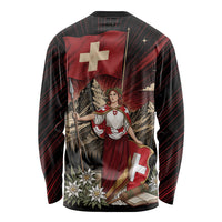 Switzerland National Day Long Sleeve Shirt Helvetia Alps Heritage Pride