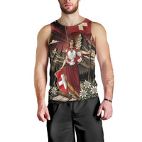 Switzerland National Day Men Tank Top Helvetia Alps Heritage Pride