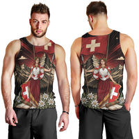 Switzerland National Day Men Tank Top Helvetia Alps Heritage Pride