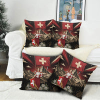 Switzerland National Day Pillow Cover Helvetia Alps Heritage Pride