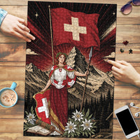 Switzerland National Day Puzzle Helvetia Alps Heritage Pride