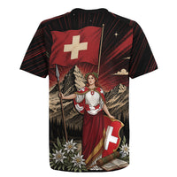 Switzerland National Day Rugby Jersey Helvetia Alps Heritage Pride