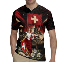 Switzerland National Day Rugby Jersey Helvetia Alps Heritage Pride