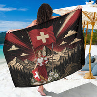 Switzerland National Day Sarong Helvetia Alps Heritage Pride
