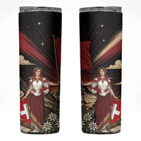 Switzerland National Day Skinny Tumbler Helvetia Alps Heritage Pride