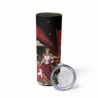 Switzerland National Day Skinny Tumbler Helvetia Alps Heritage Pride