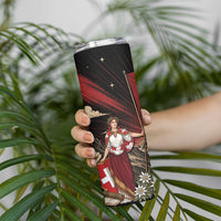 Switzerland National Day Skinny Tumbler Helvetia Alps Heritage Pride