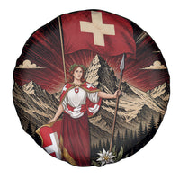Switzerland National Day Spare Tire Cover Helvetia Alps Heritage Pride
