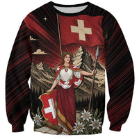 Switzerland National Day Sweatshirt Helvetia Alps Heritage Pride
