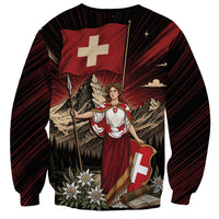 Switzerland National Day Sweatshirt Helvetia Alps Heritage Pride