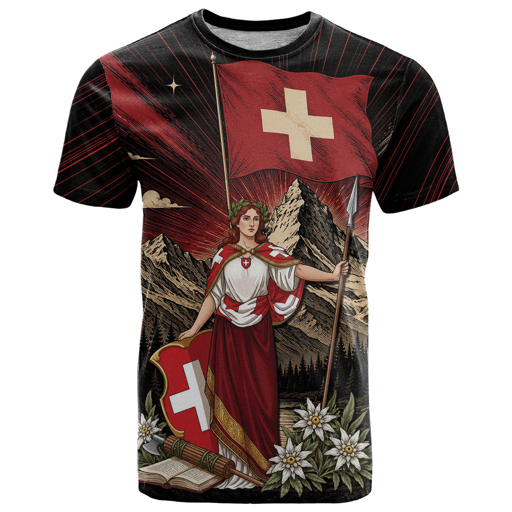 Switzerland National Day T Shirt Helvetia Alps Heritage Pride