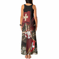 Switzerland National Day Tank Maxi Dress Helvetia Alps Heritage Pride