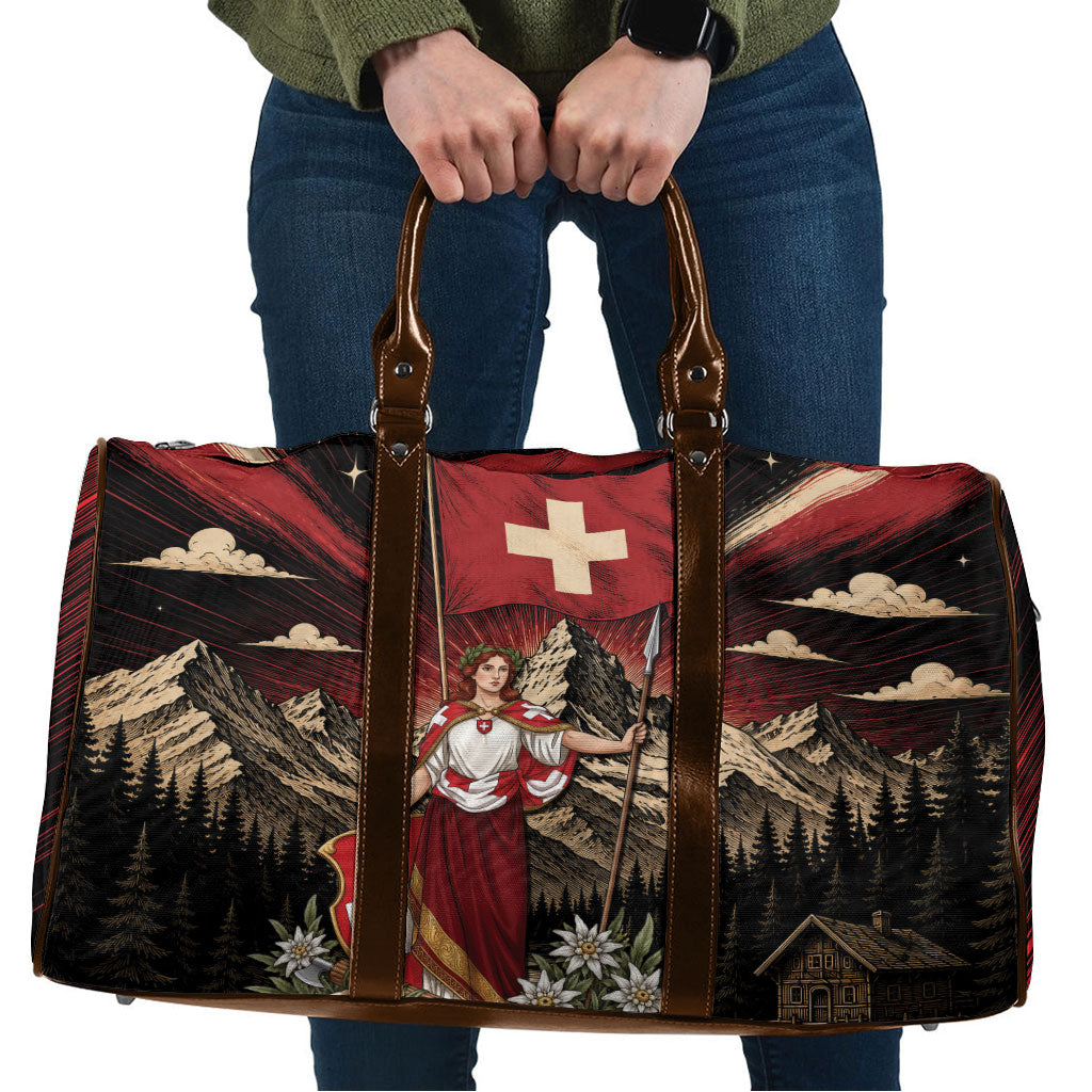 Switzerland National Day Travel Bag Helvetia Alps Heritage Pride