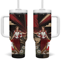 Switzerland National Day Tumbler With Handle Helvetia Alps Heritage Pride