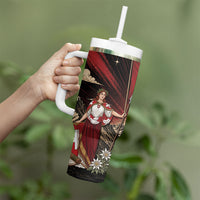 Switzerland National Day Tumbler With Handle Helvetia Alps Heritage Pride