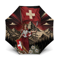 Switzerland National Day Umbrella Helvetia Alps Heritage Pride
